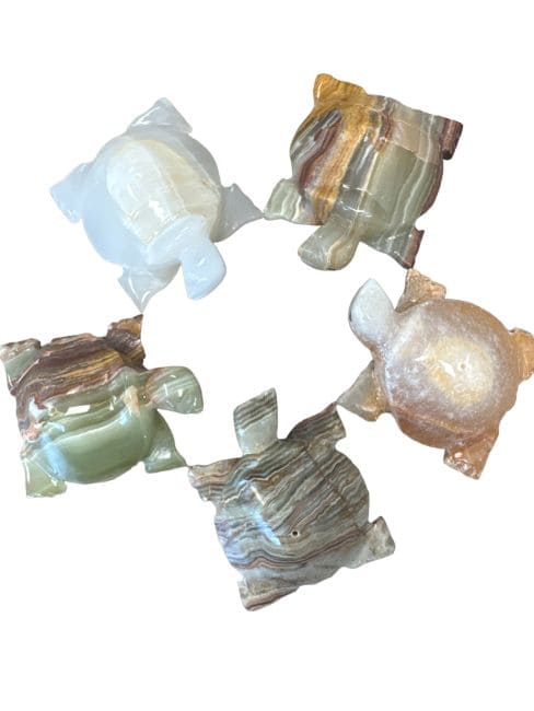 Porte encens Tortue pierre onyx 6cm chez Arabesk|cz