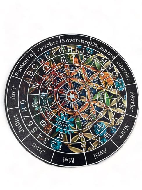 Planche de divination fleur de vie en bois 28cm chez Arabesk|cz