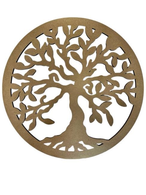 Plaque bois arbre de vie  20cm chez Arabesk