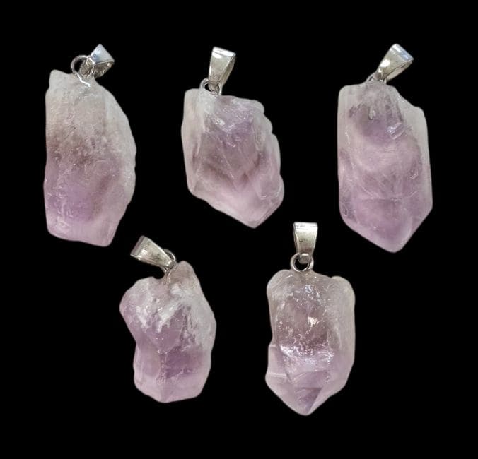 Pendentif Pierre Brute Amétrine x5 chez Arabesk|cz