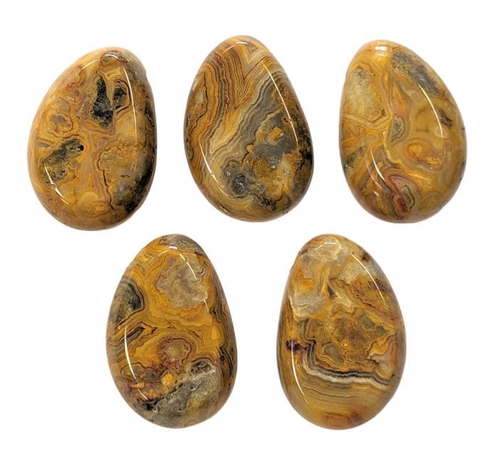 Pendentif Pierre Roulée Percée Agate Crazy Lace A 20-30mm X 5 chez Arabesk