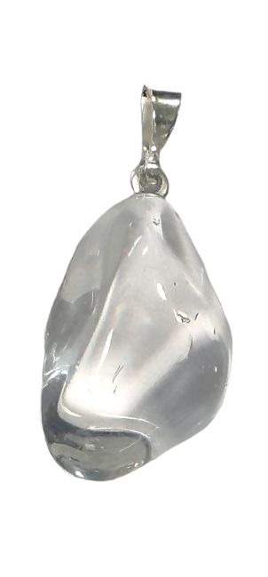 Pendentif pierre roulée Cristal de Roche AA chez Arabesk