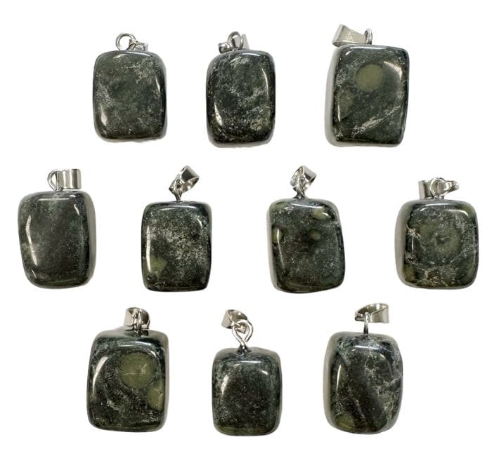 Pendentif Pierre Roulée Jaspe Kambaba x 10 chez Arabesk