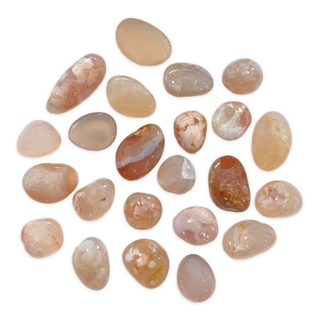 Agate Fleur de Cerisier AB pierres roulées 2-3cm 250g chez Arabesk