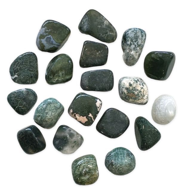 Agate Mousse AB Pierres Roulées 2-3cm 250g chez Arabesk
