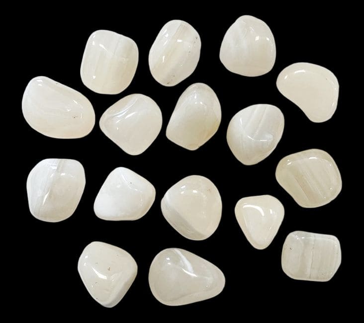 Agate Blanche A pierres roulées 250g chez Arabesk|cz