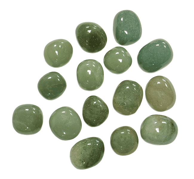 Aventurine Verte A pierres roulées 250g chez Arabesk