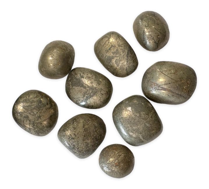 Pierre de Pyrite AB pierres roulées 250g chez Arabesk