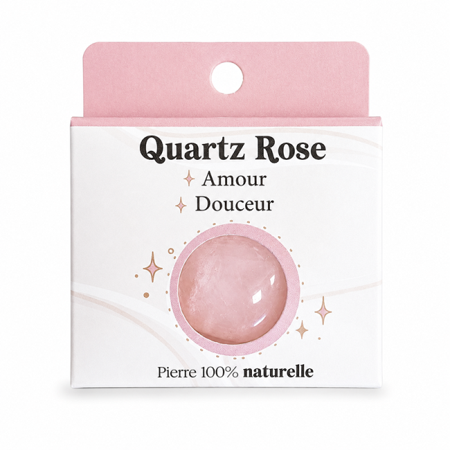 Quartz Rose A Pierre Roulée en Boîte 2-3 cm chez Arabesk