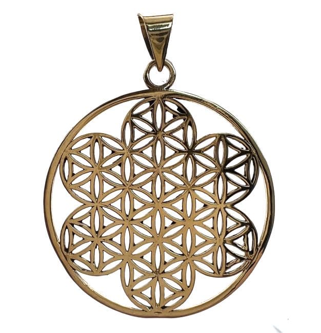 Pendentif Bronze  Fleur de vie 4cm chez Arabesk