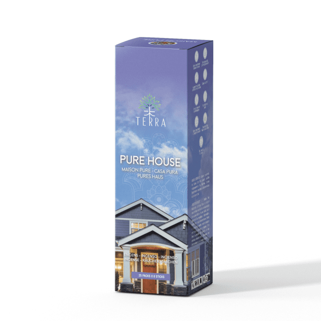 Encens Terra Maison Pure sans charbon 12grs chez Arabesk