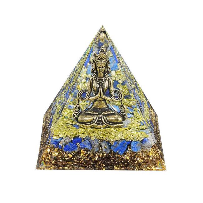 Orgonite Pyramide Shiva + Lapis chez Arabesk