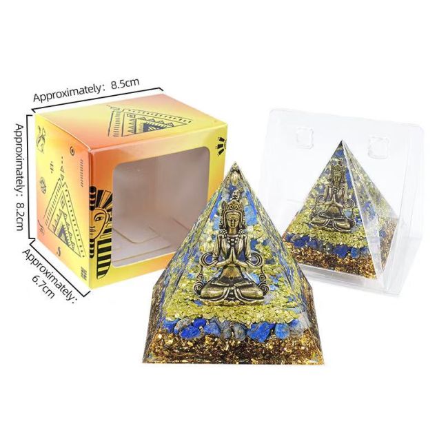 Orgonite Pyramide Shiva + Lapis chez Arabesk|cz