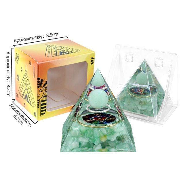 Orgonite Pyramide Aventurine Verte Métatron chez Arabesk|cz