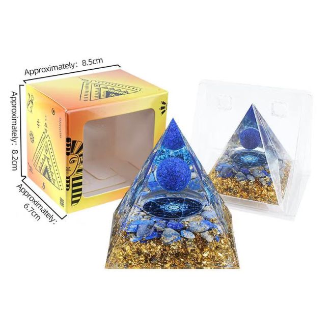 Orgonite Pyramide Lapis Lazuli Métatron chez Arabesk|cz
