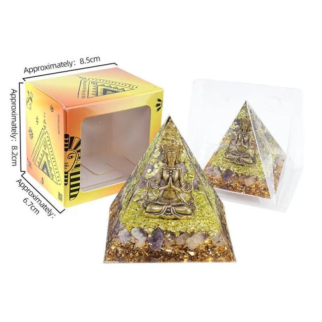 Orgonite Pyramide Shiva + Amethyste chez Arabesk|cz