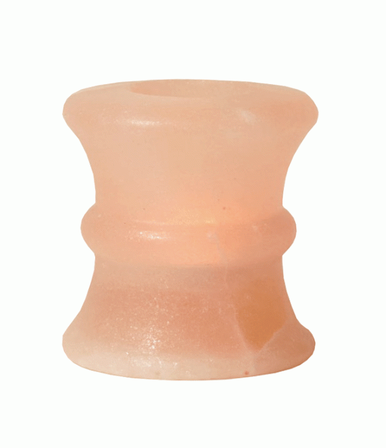Bougeoir en Cristal de Sel Naturel Yoyo 450g chez Arabesk