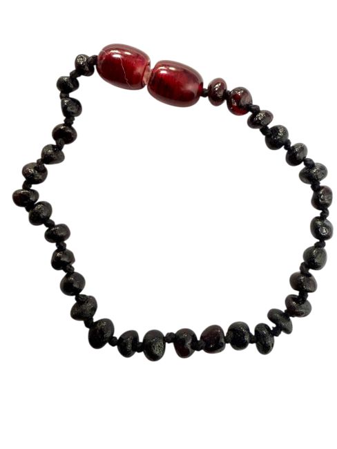 Bracelet Bébé Ambre Baltique Cerise vissable chez Arabesk|cz