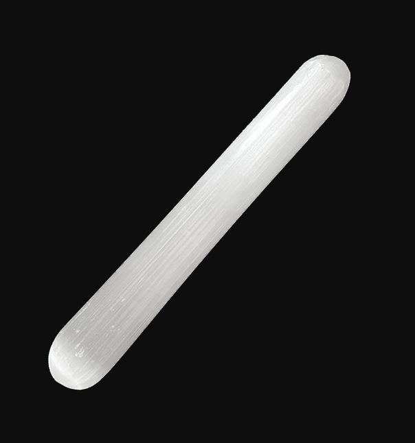 Bâton de Massage en Sélénite 15cm 120g chez Arabesk|cz