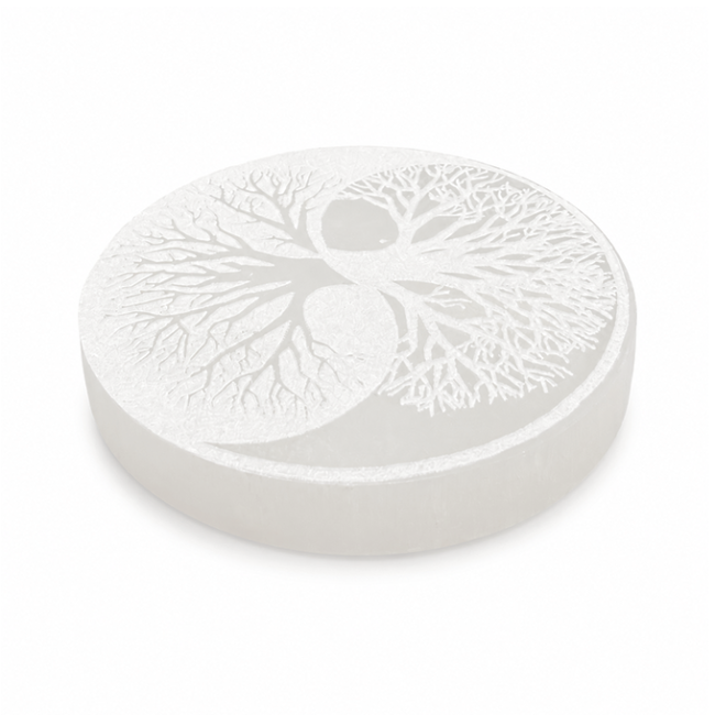 Plaque Arbre de Vie en Sélénite 8cm chez Arabesk