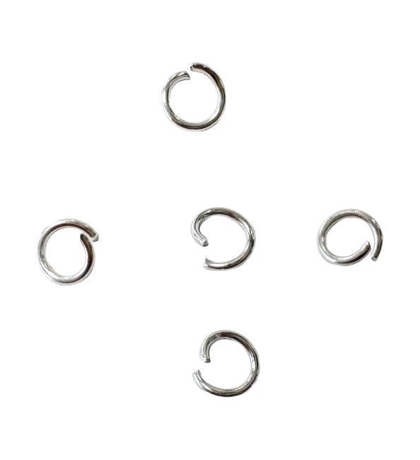 Anneaux Ouverts pour Bijoux en Acier Inoxydable Argentés  5mm x100 chez Arabesk