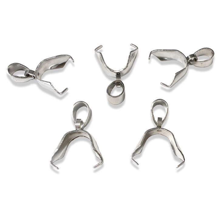 Fermoirs à Pince en Acier Inoxydable Argentés 13mm x50 chez Arabesk