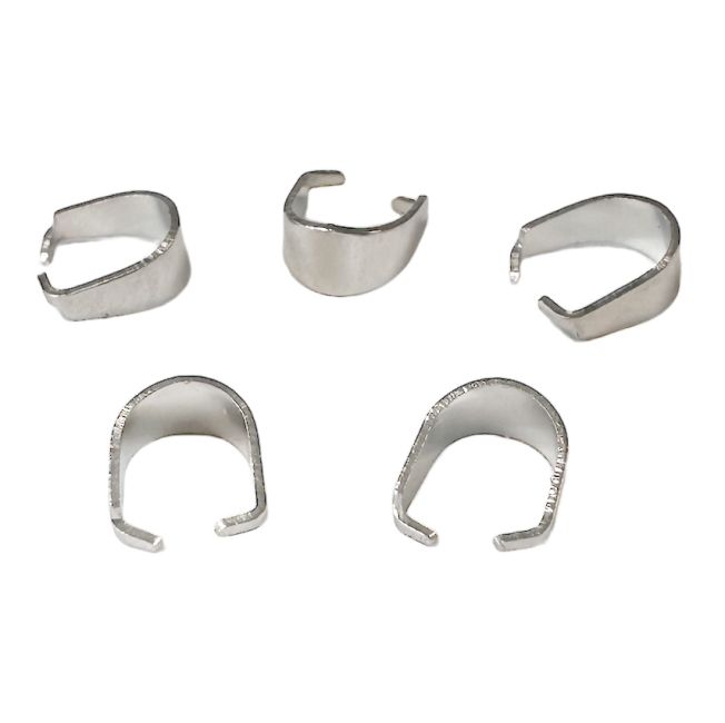 Fermoirs à Pince en Acier Inoxydable Argentés 10mm x100 chez Arabesk