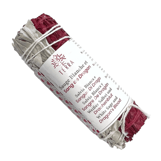 Sauge blanche et Sang de Dragon fagot 25-30g 10cm chez Arabesk
