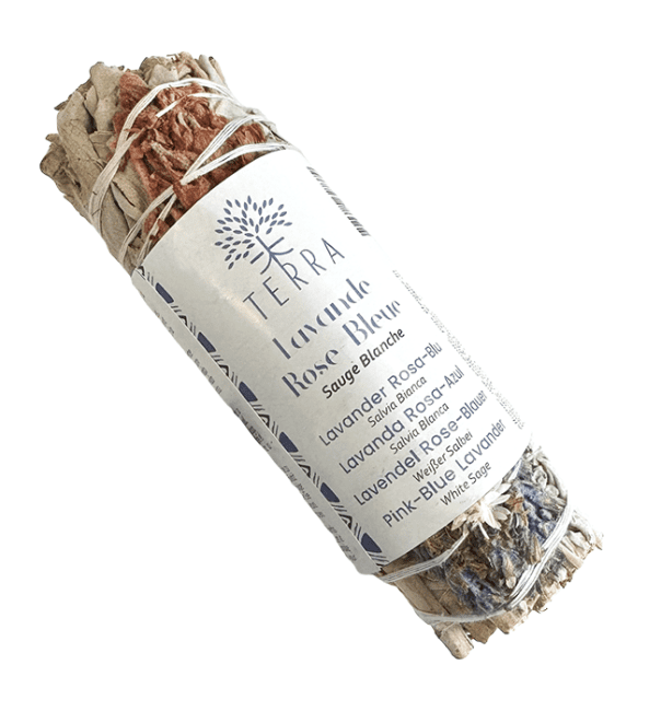 Sauge Blanche & Lavande Rose et Bleue Fagot 25-30gr 10cm chez Arabesk