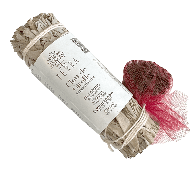 Sauge Blanche & Clou de Girofle Fagot 25-30gr 10cm chez Arabesk