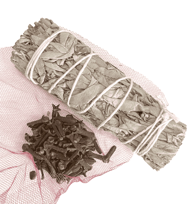 Sauge Blanche & Clou de Girofle Fagot 25-30gr 10cm chez Arabesk|cz