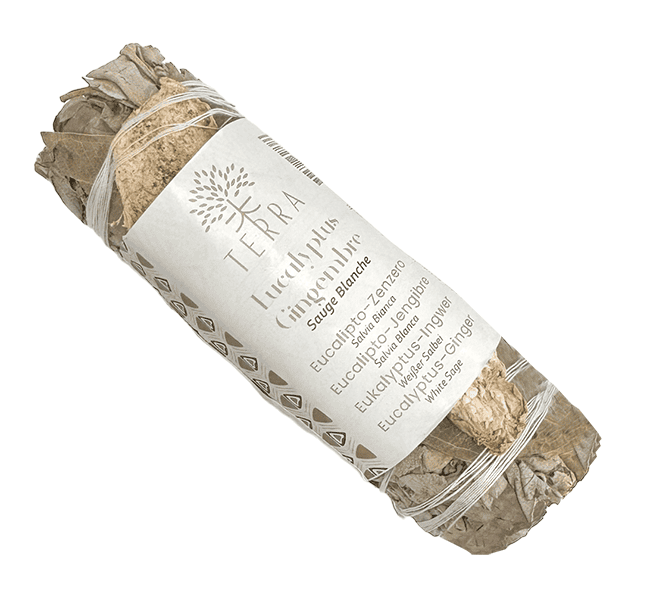 Sauge blanche & Eucalyptus & Gingembre Fagot 25-30g 10cm chez Arabesk