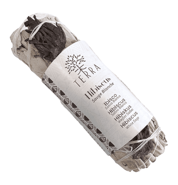 Sauge Blanche & Hibiscus Fagot 25-30gr 10cm chez Arabesk