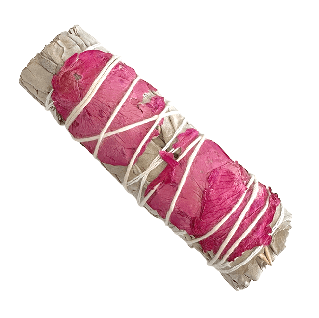Sauge Blanche & Pétales de Rose Fagot 25-30gr 10cm chez Arabesk|cz