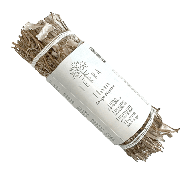 Sauge Blanche & Thym Fagot 25-30gr 10cm chez Arabesk