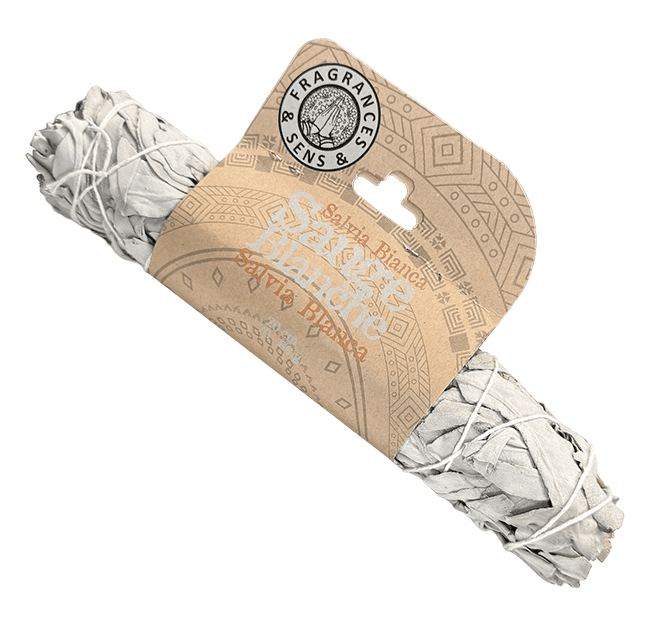 Sauge Blanche Californie emballage carton fagot 90-100g 22cm chez Arabesk