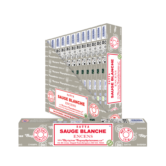 Encens Satya Sauge Blanche Masala 15g chez Arabesk