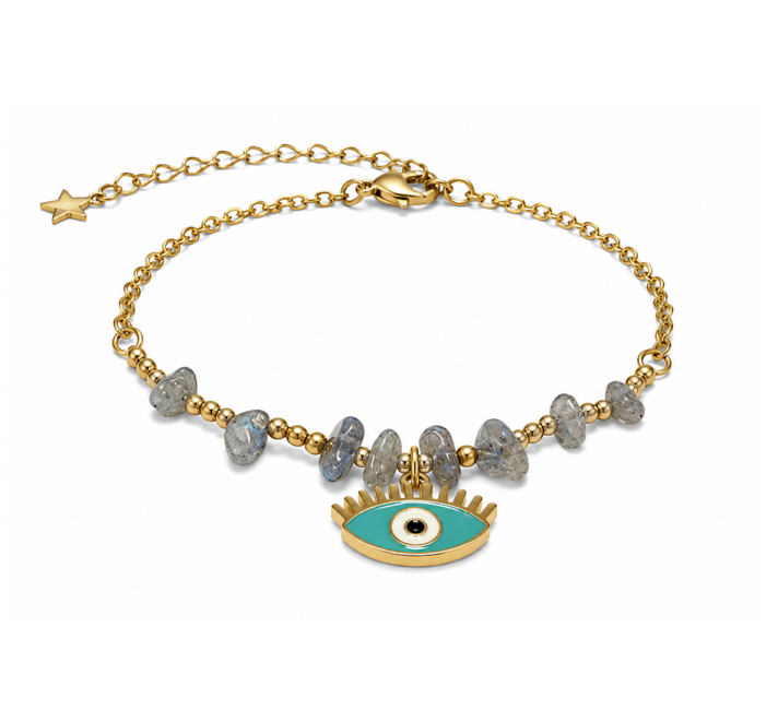 Bracelet Protection en Labradorite A – Mauvais Œil chez Arabesk|cz