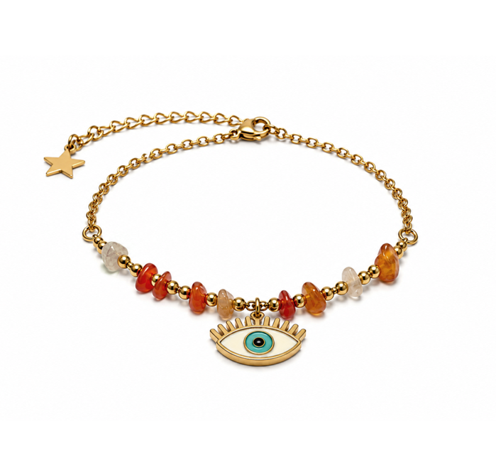Bracelet Protection en Cornaline A – Mauvais Œil chez Arabesk|cz