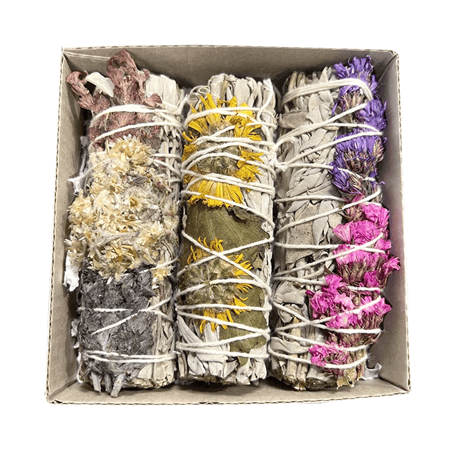 Set  Pétales de Douceurs & Sauge Blanche Fagot 25-30gr 10cm chez Arabesk|cz