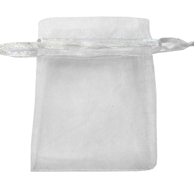 Sacs en Organza 7x9cm Blanc (Lot de 100 pièces) chez Arabesk