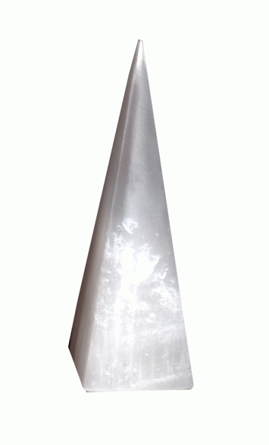 Lampe en Sélénite Pyramidale 28cm 2-2.5Kg chez Arabesk