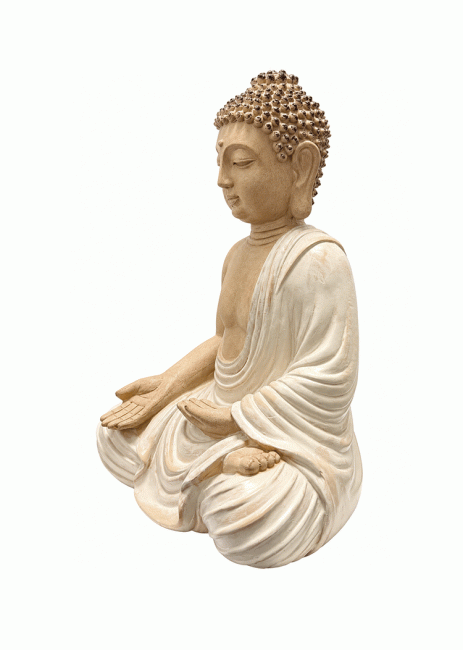 Statue Bouddha Varada Beige en Résine 29 cm chez Arabesk|cz