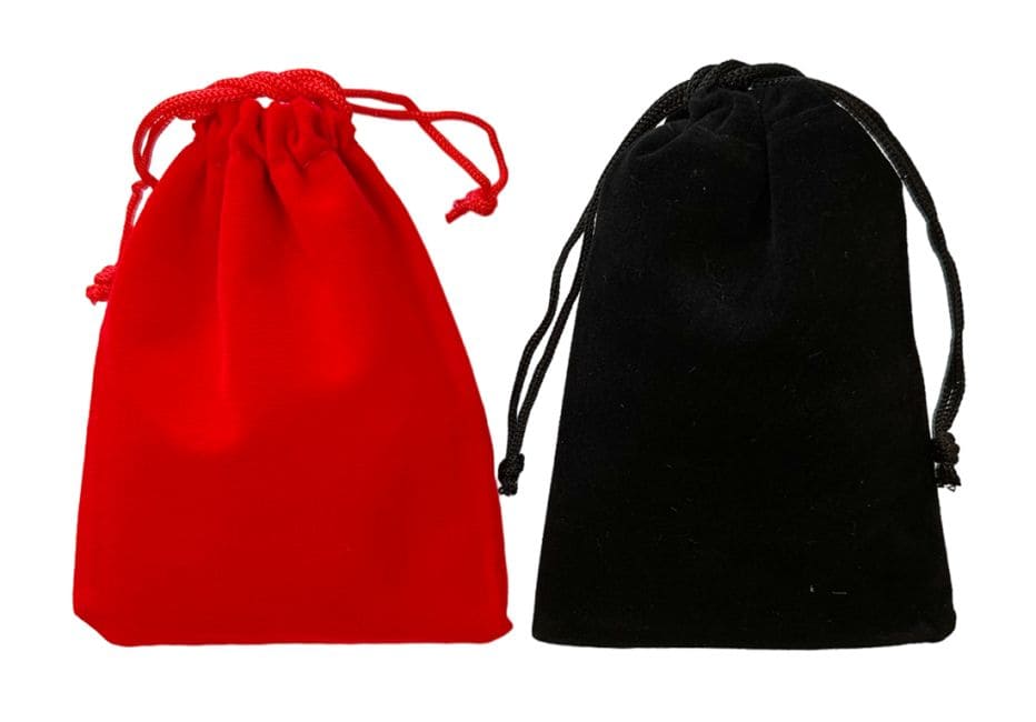Sac en Velours Noir 9.5x12cm x 50 Pieces chez Arabesk|cz