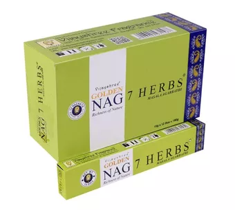 Vonné tyčinky Vijayshree Golden Nag 7 Herbs 15g