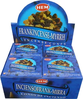 Vonné kužely Hem Frankincense Myrrh
