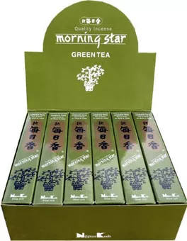 Japonské vonné tyčinky Morning Star Zelený čaj 50 kusů
