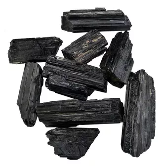 Černý turmalín Katedrála Schorl AA Surový – Balení 1 kg
