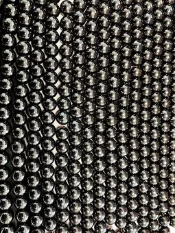 Náramkový Řetízek Kulatých Korálků Hematit A 6 mm