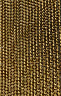Náramek z kulatých korálků Hematit Zlatý A 8 mm